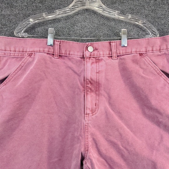 No Boundaries Men's Chino Shorts Pink Size 40 100% Cotton Slash Pockets - Picture 6 of 11